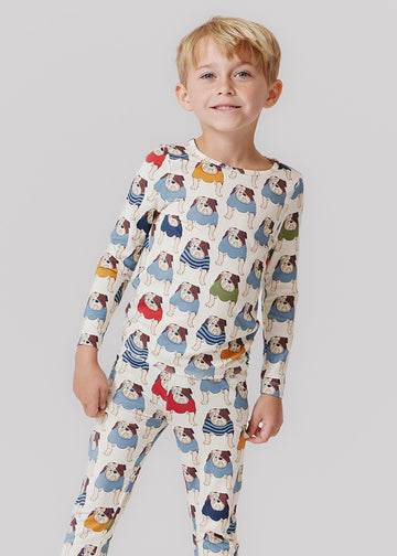 BULLDOGS BAMBOO PJ SET