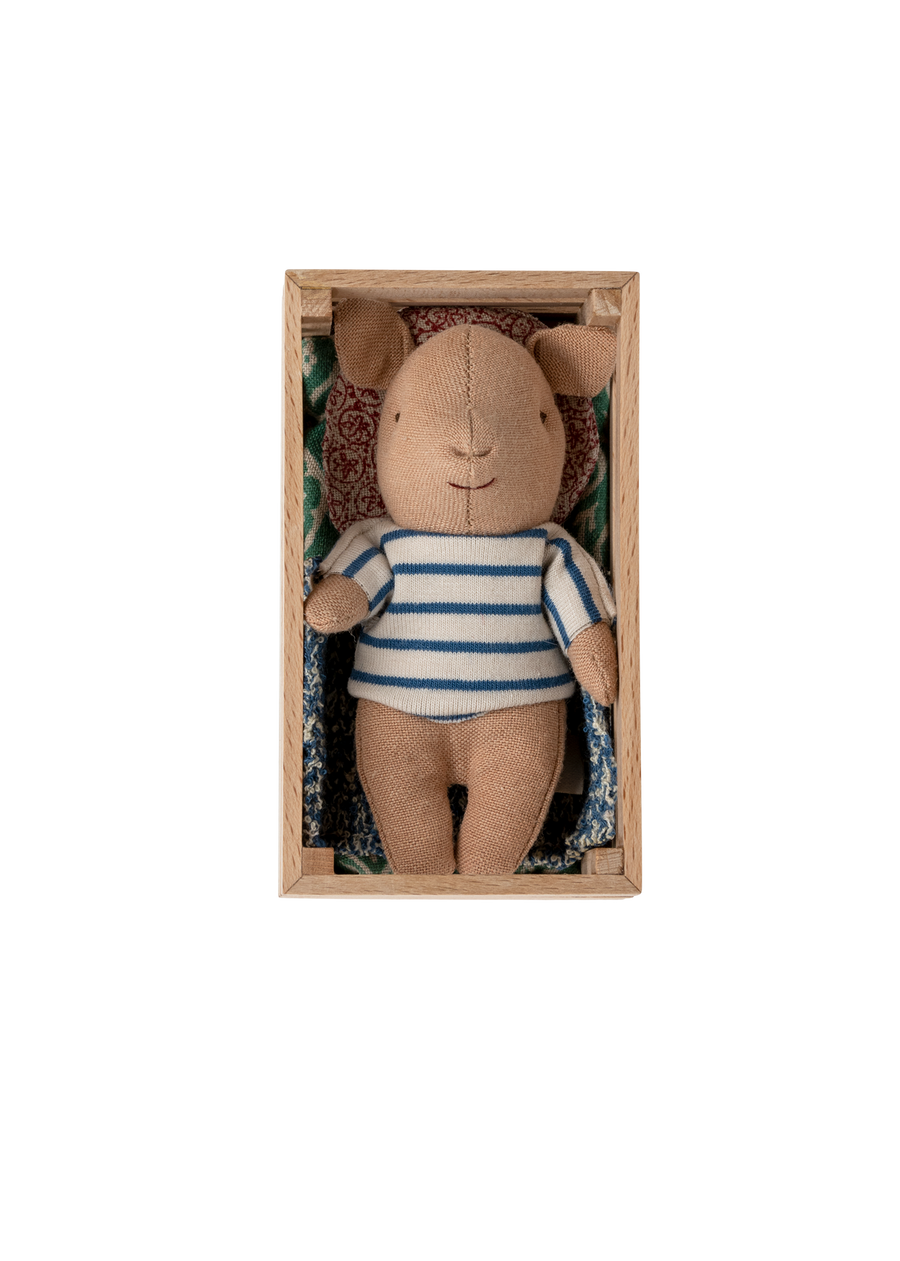 PIG IN BOX - BABY BOY - BLUE