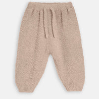 FUZZY BOXY LOUNGE PANTS - PECAN