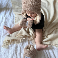 TEDDY CUB SET - HAT AND MITTENS