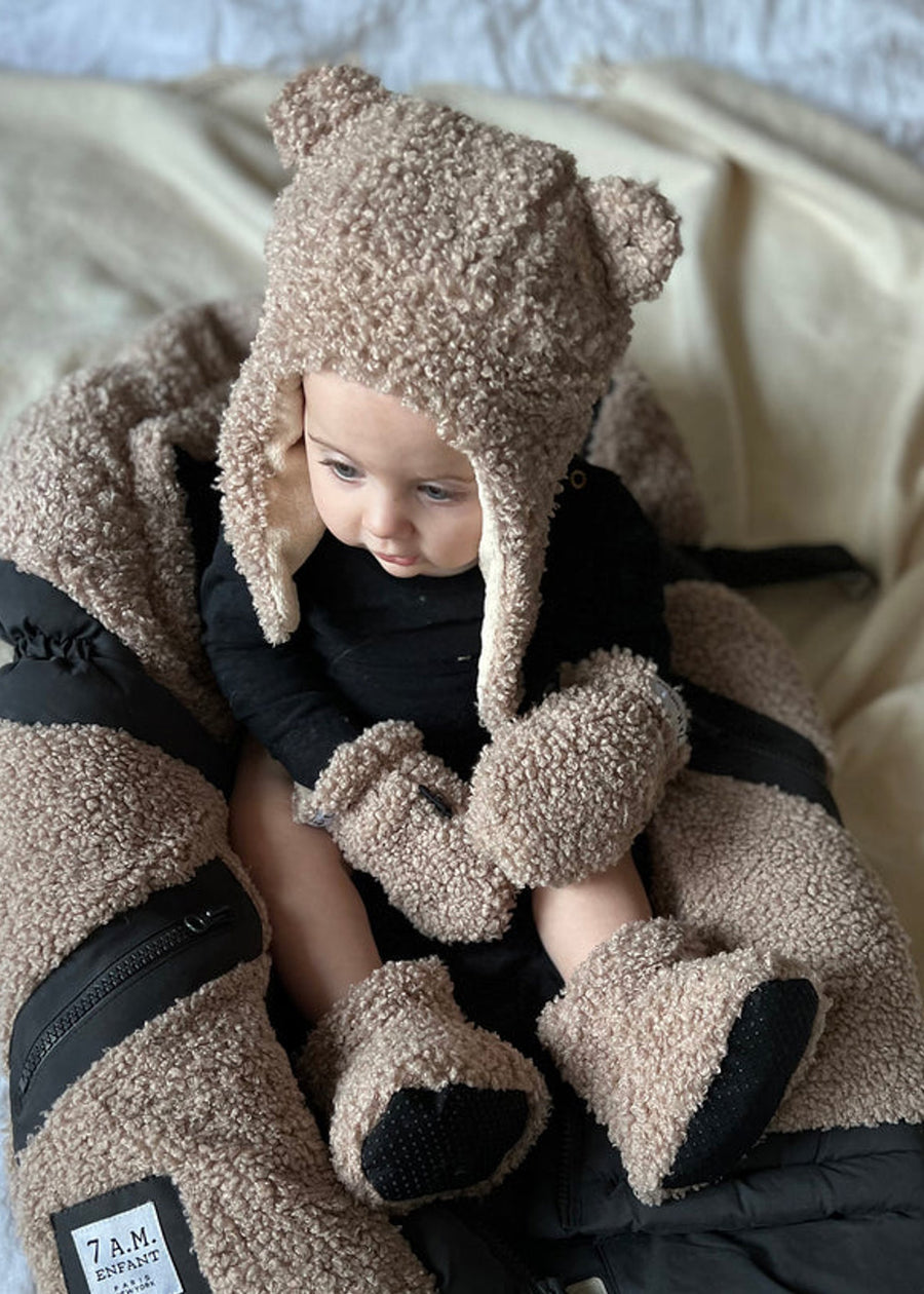 TEDDY CUB SET - HAT AND MITTENS