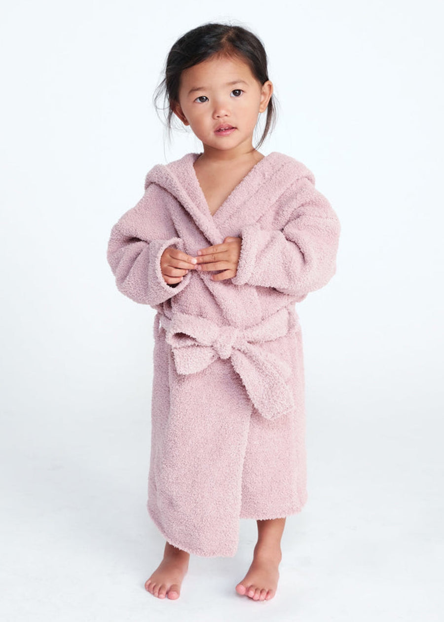 FUZZY ROBE - ASH ROSE