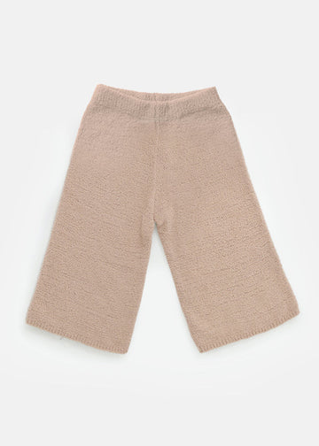 FUZZY WIDE PANTS - PECAN