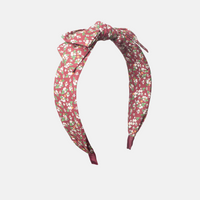 EDIE BOW ALICE HEADBAND - BURGUNDY