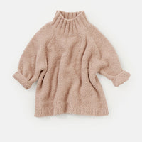 FUZZY TURTLENECK SWEATER - PECAN