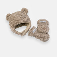 TEDDY CUB SET - HAT AND MITTENS