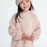 FUZZY TURTLENECK SWEATER - PECAN