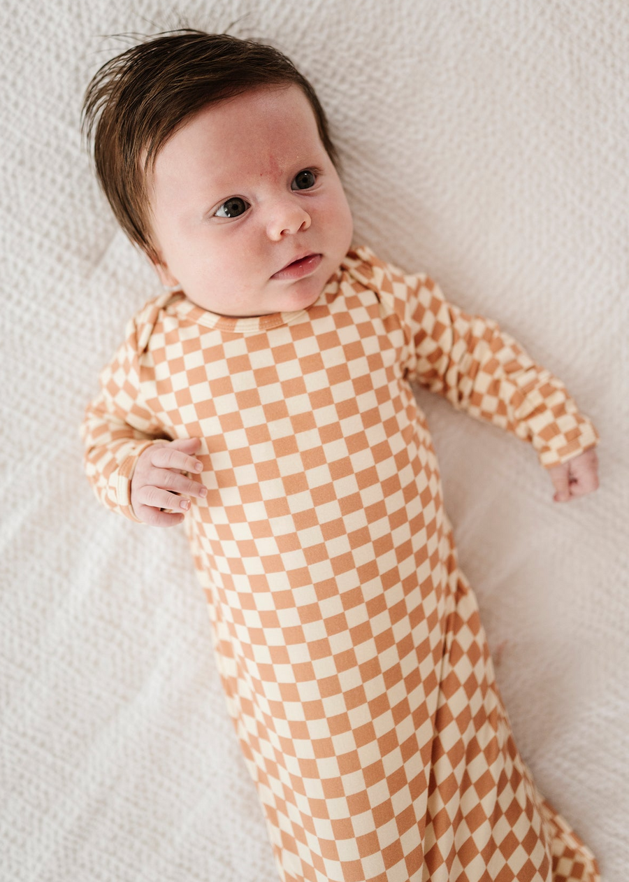 CHECKERED SLEEPER GOWN