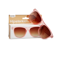 POLARIZED WAYFARER SUNGLASSES - ROSE