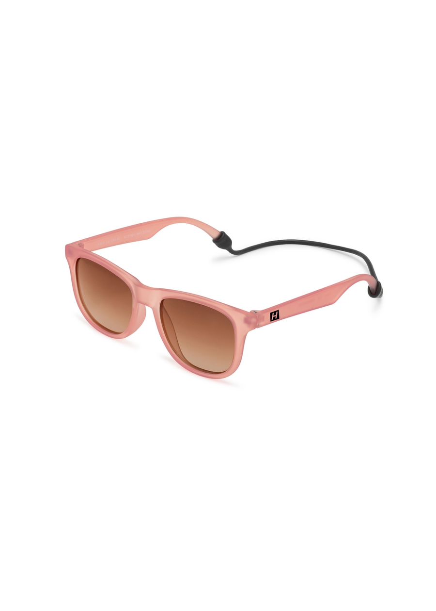 POLARIZED WAYFARER SUNGLASSES - ROSE