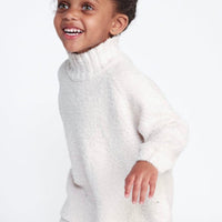 FUZZY TURTLENECK SWEATER - ECRU