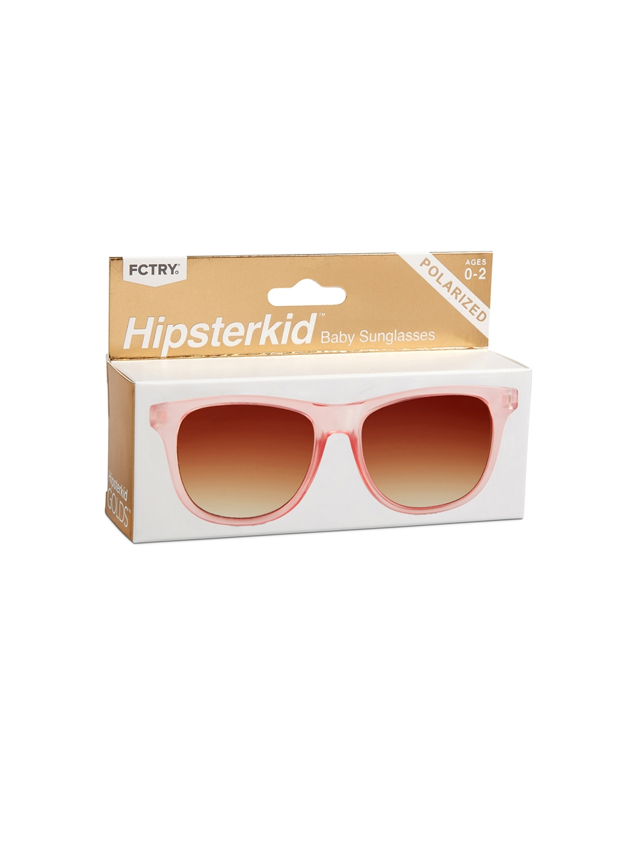 POLARIZED WAYFARER SUNGLASSES - ROSE