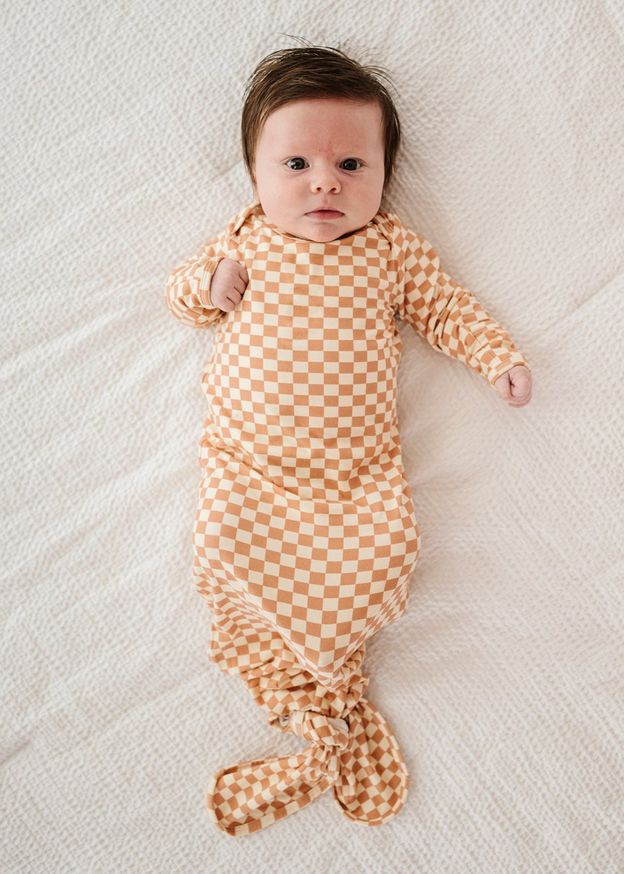 CHECKERED SLEEPER GOWN