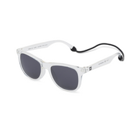 POLARIZED WAYFARER SUNGLASSES - CLEAR