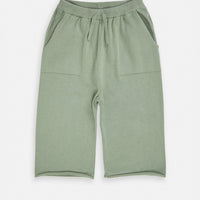 RELAXED BOXY KNIT PANTS - SAGE