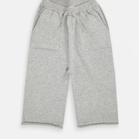 RELAXED BOXY KNIT PANTS - HEATHER GREY