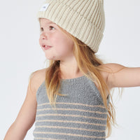 CHUNKY KNIT BEANIE - SAND