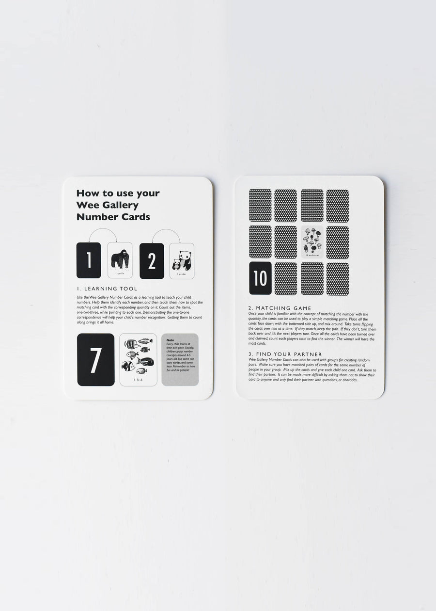 NATURE NUMBER CARDS