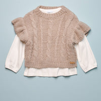 KNIT SWEATER & TEE SET