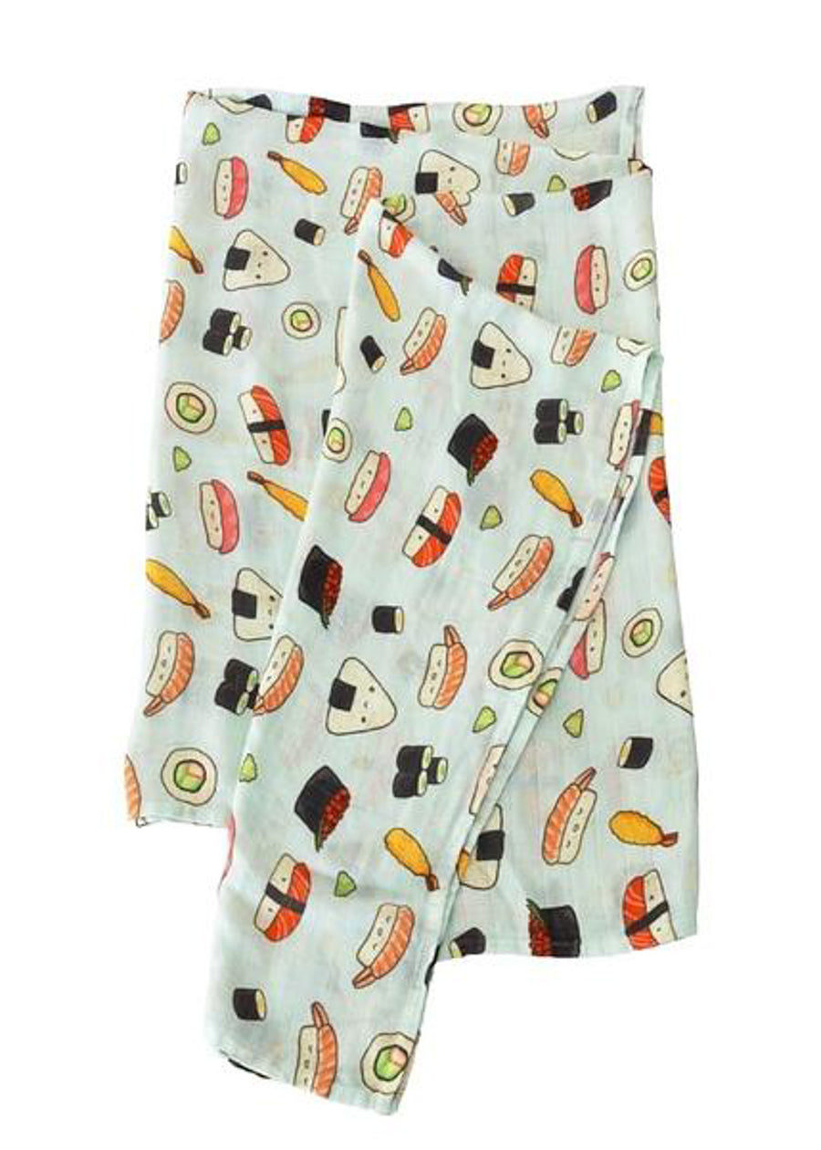 LUXE MUSLIN SWADDLE - SUSHI