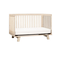 HUDSON 3-IN-1 CONVERTIBLE CRIB WITH TODDLER BED CONVERSION KIT - WASHED NATURAL