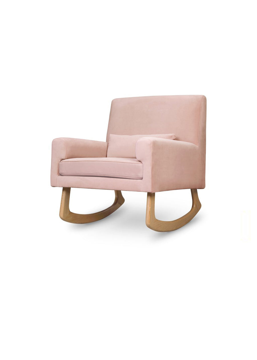 SLEEPYTIME ROCKER IN VELVET - BLUSH PINK